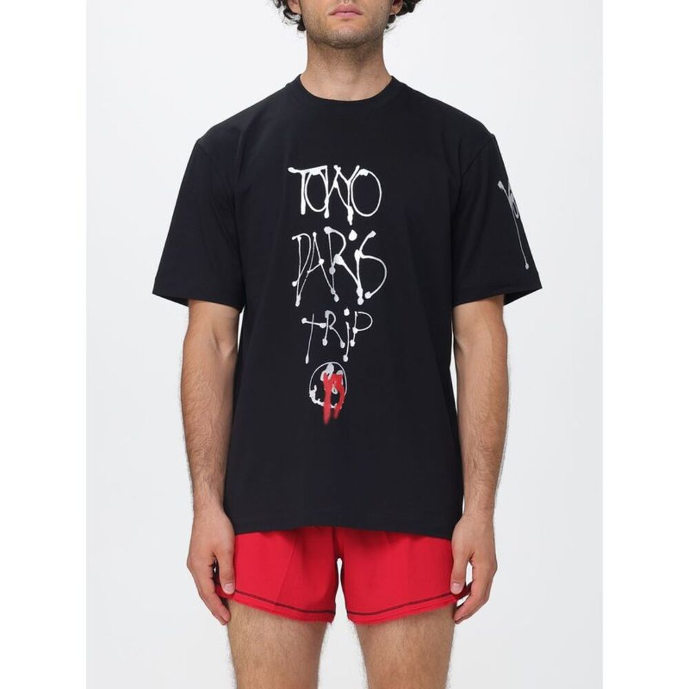 Y-3 Men Dropped Shoulder Bci Cotton T-Shirt Y-3 With A Graphic Print